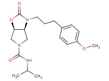 (3aS*,6aR*)-N-isopropyl-3-[3-(4-methoxyphenyl)propyl]-2-oxohexahydro-5H-pyrrolo[3,4-d][1,3]oxazole-5-carboxamide