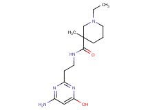 N-[2-(4-amino-6-hydroxy-2-pyrimidinyl)ethyl]-1-ethyl-3-methyl-3-piperidinecarboxamide