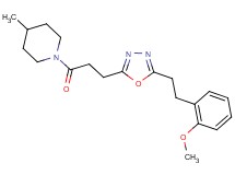 1-(3-{5-[2-(2-methoxyphenyl)ethyl]-1,3,4-oxadiazol-2-yl}propanoyl)-4-methylpiperidine