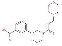 3-[1-(3-morpholin-4-ylpropanoyl)piperidin-3-yl]benzoic acid