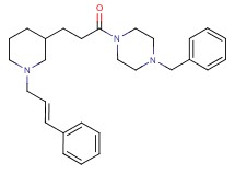 1-benzyl-4-(3-{1-[(2E)-3-phenyl-2-propen-1-yl]-3-piperidinyl}propanoyl)piperazine