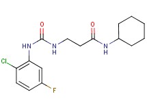 N~3~-{[(2-chloro-5-fluorophenyl)amino]carbonyl}-N~1~-cyclohexyl-beta-alaninamide