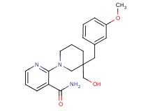 2-[3-(hydroxymethyl)-3-(3-methoxybenzyl)piperidin-1-yl]nicotinamide