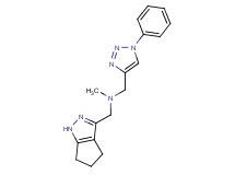 N-methyl-1-(1-phenyl-1H-1,2,3-triazol-4-yl)-N-(1,4,5,6-tetrahydrocyclopenta[c]pyrazol-3-ylmethyl)methanamine