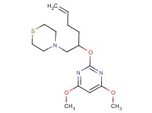 4-{2-[(4,6-dimethoxypyrimidin-2-yl)oxy]hex-5-en-1-yl}thiomorpholine