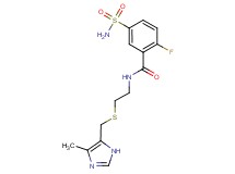 5-(aminosulfonyl)-2-fluoro-N-(2-{[(4-methyl-1H-imidazol-5-yl)methyl]thio}ethyl)benzamide