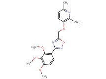2,6-dimethyl-3-{[3-(2,3,4-trimethoxyphenyl)-1,2,4-oxadiazol-5-yl]methoxy}pyridine