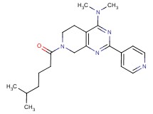 N,N-dimethyl-7-(5-methylhexanoyl)-2-(4-pyridinyl)-5,6,7,8-tetrahydropyrido[3,4-d]pyrimidin-4-amine