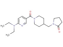 1-[(1-{[6-(diethylamino)-3-pyridinyl]carbonyl}-4-piperidinyl)methyl]-2-pyrrolidinone