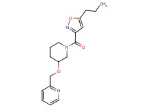 2-[({1-[(5-propyl-3-isoxazolyl)carbonyl]-3-piperidinyl}oxy)methyl]pyridine