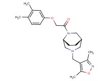 (1S*,5R*)-3-[(3,5-dimethyl-4-isoxazolyl)methyl]-6-[(3,4-dimethylphenoxy)acetyl]-3,6-diazabicyclo[3.2.2]nonane