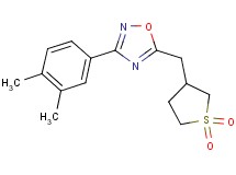 3-(3,4-dimethylphenyl)-5-[(1,1-dioxidotetrahydro-3-thienyl)methyl]-1,2,4-oxadiazole