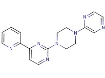 2-[4-(2-pyrazinyl)-1-piperazinyl]-4-(2-pyridinyl)pyrimidine