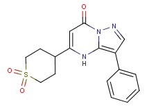 5-(1,1-dioxidotetrahydro-2H-thiopyran-4-yl)-3-phenylpyrazolo[1,5-a]pyrimidin-7(4H)-one