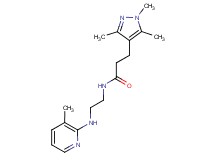 N-{2-[(3-methyl-2-pyridinyl)amino]ethyl}-3-(1,3,5-trimethyl-1H-pyrazol-4-yl)propanamide