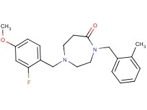 1-(2-fluoro-4-methoxybenzyl)-4-(2-methylbenzyl)-1,4-diazepan-5-one