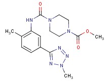 methyl 4-({[2-methyl-5-(2-methyl-2H-tetrazol-5-yl)phenyl]amino}carbonyl)piperazine-1-carboxylate