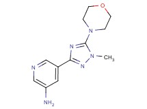5-(1-methyl-5-morpholin-4-yl-1H-1,2,4-triazol-3-yl)pyridin-3-amine