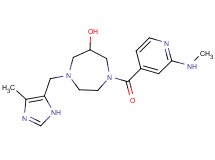 1-[2-(methylamino)isonicotinoyl]-4-[(4-methyl-1H-imidazol-5-yl)methyl]-1,4-diazepan-6-ol