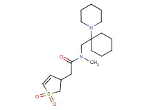 2-(1,1-dioxido-2,3-dihydro-3-thienyl)-N-methyl-N-{[1-(1-piperidinyl)cyclohexyl]methyl}acetamide