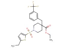 ethyl 1-[(5-ethyl-2-thienyl)sulfonyl]-4-[3-(trifluoromethyl)benzyl]-4-piperidinecarboxylate