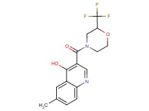 6-methyl-3-{[2-(trifluoromethyl)-4-morpholinyl]carbonyl}-4-quinolinol
