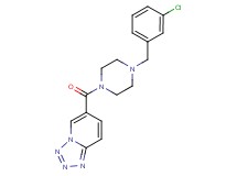 6-{[4-(3-chlorobenzyl)-1-piperazinyl]carbonyl}tetrazolo[1,5-a]pyridine