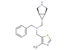 1-[(1R*,5S*,6r*)-3-azabicyclo[3.1.0]hex-6-yl]-N-benzyl-N-[(4-methyl-1,3-thiazol-5-yl)methyl]methanamine