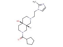 (4aR*,8aR*)-2-(cyclopentylcarbonyl)-7-[2-(2-methyl-1H-imidazol-1-yl)ethyl]octahydro-2,7-naphthyridin-4a(2H)-ol