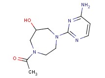 1-acetyl-4-(4-amino-2-pyrimidinyl)-1,4-diazepan-6-ol