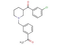1-(3-{[3-(3-chlorobenzoyl)-1-piperidinyl]methyl}phenyl)ethanone