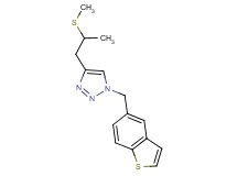 1-(1-benzothien-5-ylmethyl)-4-[2-(methylthio)propyl]-1H-1,2,3-triazole