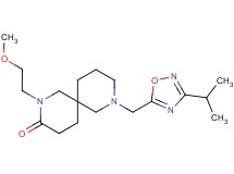 8-[(3-isopropyl-1,2,4-oxadiazol-5-yl)methyl]-2-(2-methoxyethyl)-2,8-diazaspiro[5.5]undecan-3-one