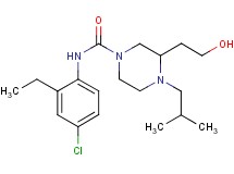 N-(4-chloro-2-ethylphenyl)-3-(2-hydroxyethyl)-4-isobutylpiperazine-1-carboxamide