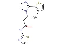3-[2-(3-methyl-2-thienyl)-1H-imidazol-1-yl]-N-1,3-thiazol-2-ylpropanamide