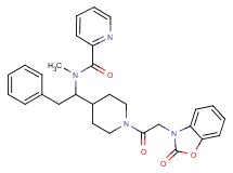 N-methyl-N-(1-{1-[(2-oxo-1,3-benzoxazol-3(2H)-yl)acetyl]-4-piperidinyl}-2-phenylethyl)-2-pyridinecarboxamide