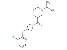 3-{[3-(2-chlorophenoxy)-1-azetidinyl]carbonyl}-1-isopropylpiperidine