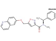 N-methyl-N-[(1S)-1-phenylethyl]-5-[(quinolin-6-yloxy)methyl]isoxazole-3-carboxamide
