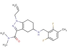 1-allyl-5-[(2,6-difluoro-3-methylbenzyl)amino]-N,N-dimethyl-4,5,6,7-tetrahydro-1H-indazole-3-carboxamide