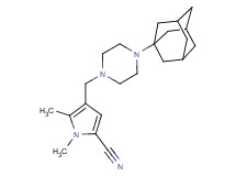 4-{[4-(1-adamantyl)-1-piperazinyl]methyl}-1,5-dimethyl-1H-pyrrole-2-carbonitrile