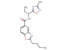 2-butyl-N-[1-(3-methyl-1,2,4-oxadiazol-5-yl)propyl]-1,3-benzoxazole-5-carboxamide