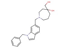 1-[(1-benzyl-1H-indol-6-yl)methyl]-4-(hydroxymethyl)azepan-4-ol