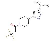 4-(3-isopropyl-1H-pyrazol-5-yl)-1-(3,3,3-trifluoropropanoyl)piperidine
