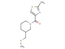 1-[(2-methyl-1,3-thiazol-4-yl)carbonyl]-3-[(methylthio)methyl]piperidine
