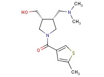 {(3R*,4R*)-4-[(dimethylamino)methyl]-1-[(5-methyl-3-thienyl)carbonyl]-3-pyrrolidinyl}methanol