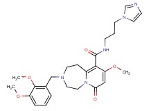 3-(2,3-dimethoxybenzyl)-N-[3-(1H-imidazol-1-yl)propyl]-9-methoxy-7-oxo-1,2,3,4,5,7-hexahydropyrido[1,2-d][1,4]diazepine-10-carboxamide