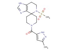 1'-[(3-methyl-1H-pyrazol-5-yl)carbonyl]-5-(methylsulfonyl)-1,5,6,7-tetrahydrospiro[imidazo[4,5-c]pyridine-4,4'-piperidine]