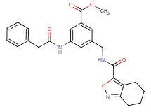 methyl 3-[(phenylacetyl)amino]-5-{[(4,5,6,7-tetrahydro-2,1-benzisoxazol-3-ylcarbonyl)amino]methyl}benzoate
