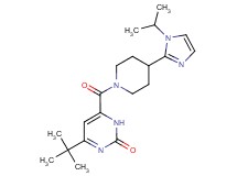4-tert-butyl-6-{[4-(1-isopropyl-1H-imidazol-2-yl)piperidin-1-yl]carbonyl}pyrimidin-2(1H)-one