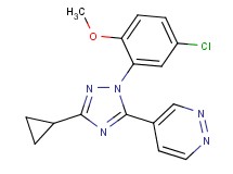 4-[1-(5-chloro-2-methoxyphenyl)-3-cyclopropyl-1H-1,2,4-triazol-5-yl]pyridazine